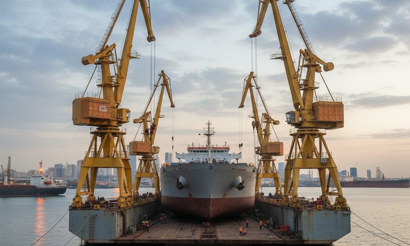 Baku Floating Dock Cranes